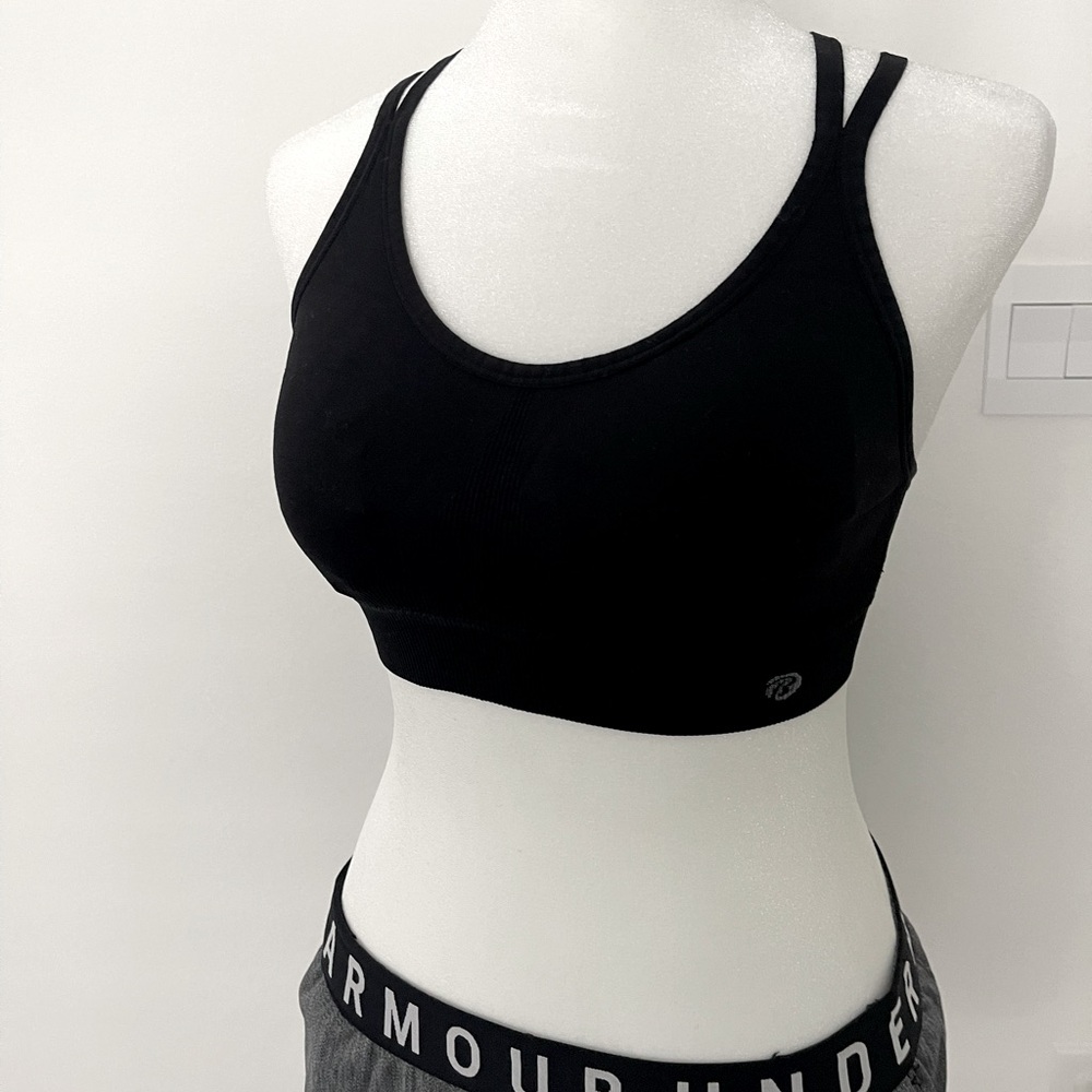 Black Athletic Sports Bra